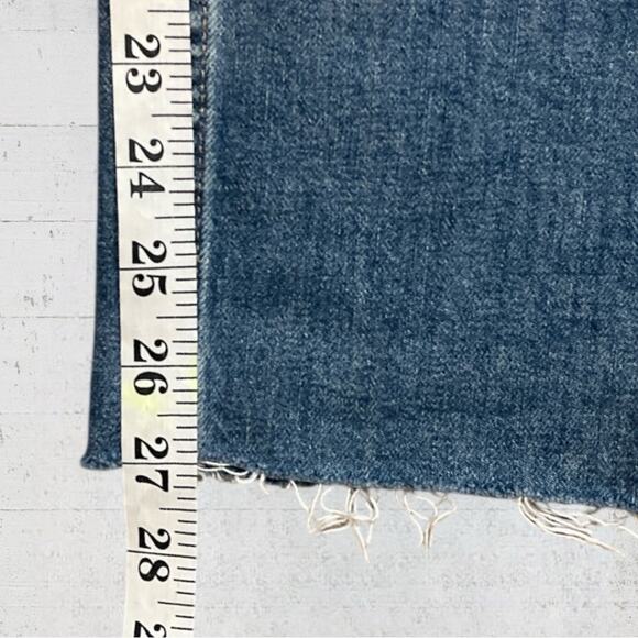 Everlane Women's The Curvy Cheeky Jean Crop Raw Hem Mom Jeans High Rise Size 25 - Picture 11 of 11